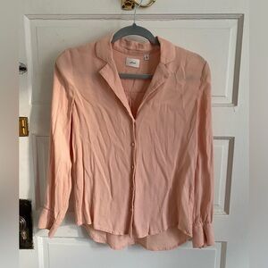 Wilfred Light Pink Peach Button-Down Shirt Size XS